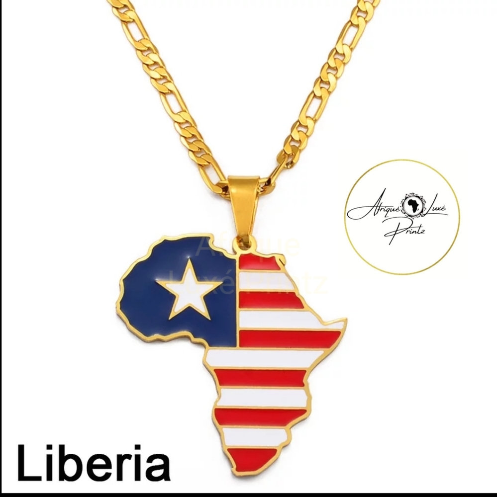 Unisex  African Nation maps Jewelry